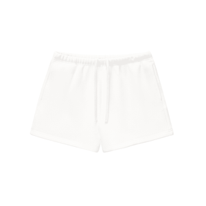 White shorts on a white background