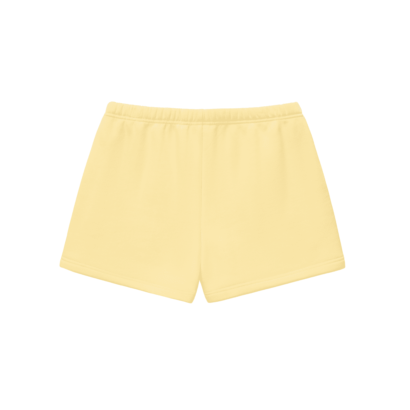 Yellow shorts on a white background