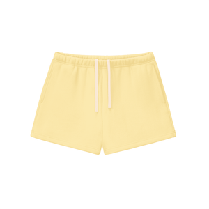 Yellow shorts on a white background