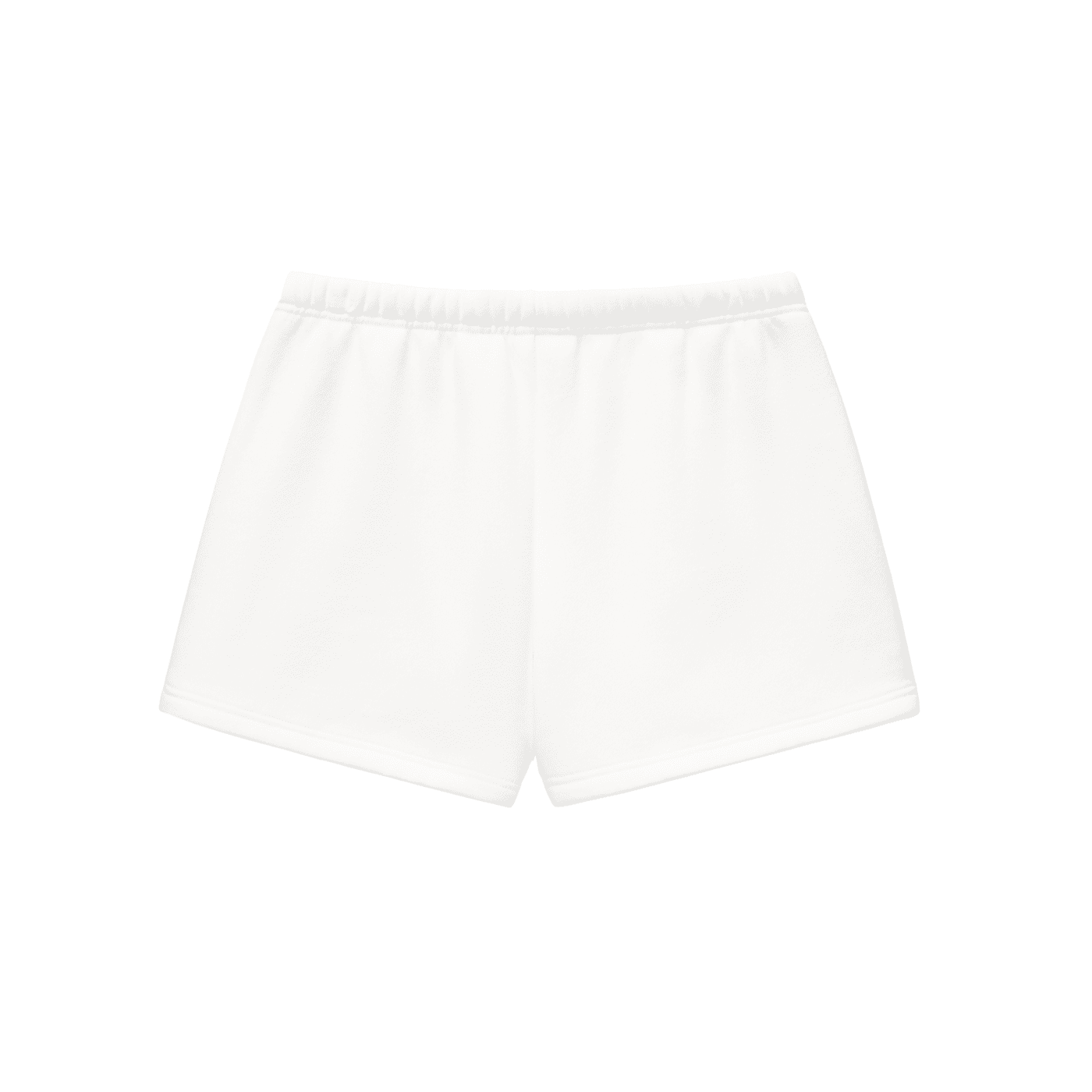 White shorts on a white background