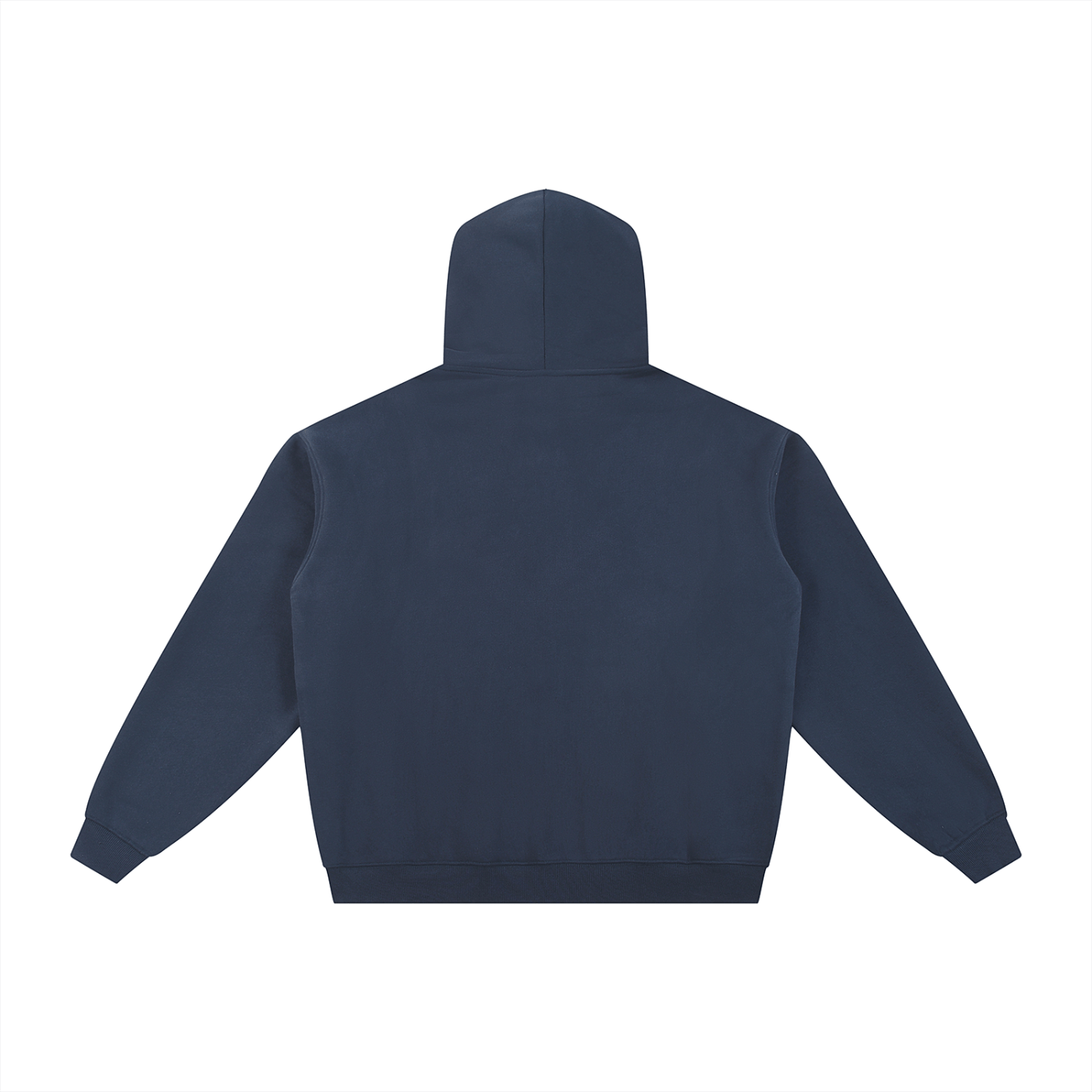Navy blue hoodie on a white background