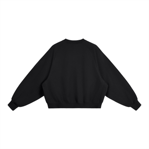 Black sweatshirt on a white background