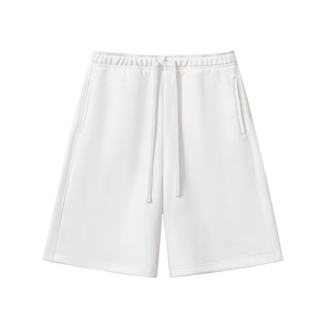 White shorts on a white background