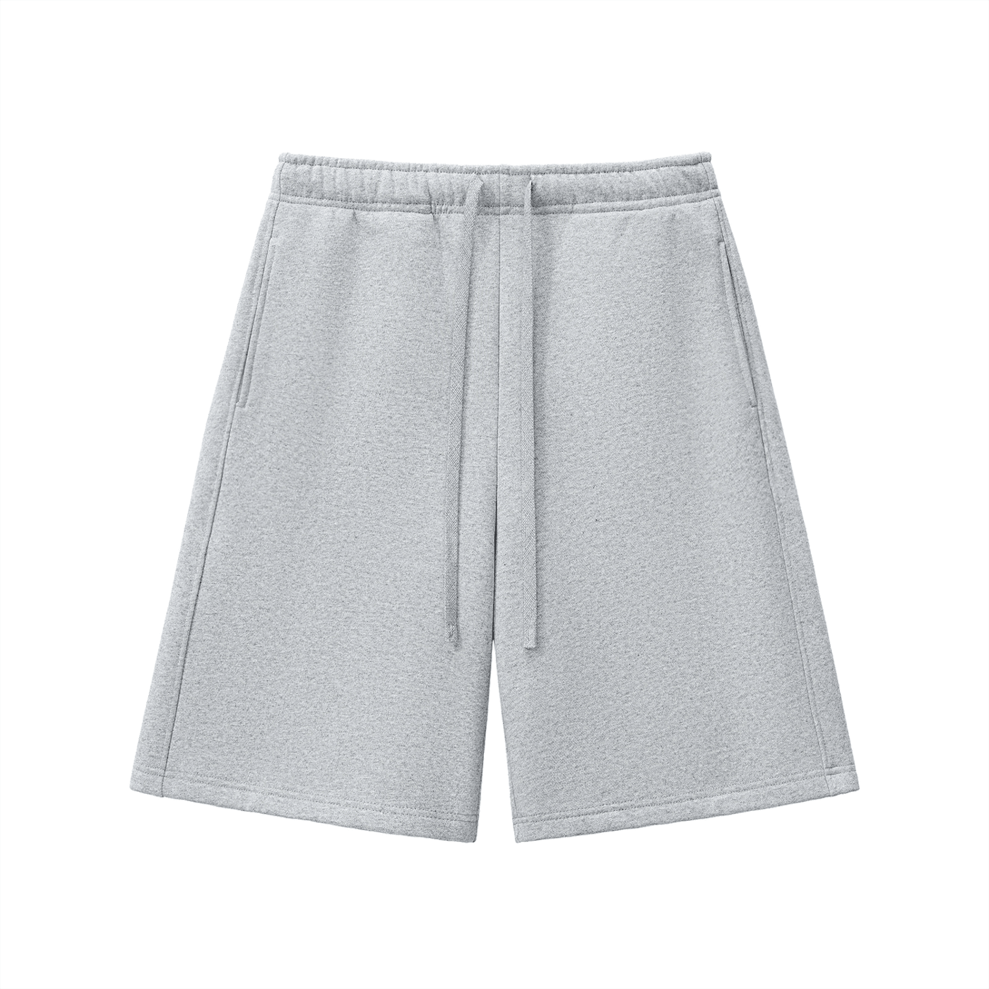 Gray shorts on a white background