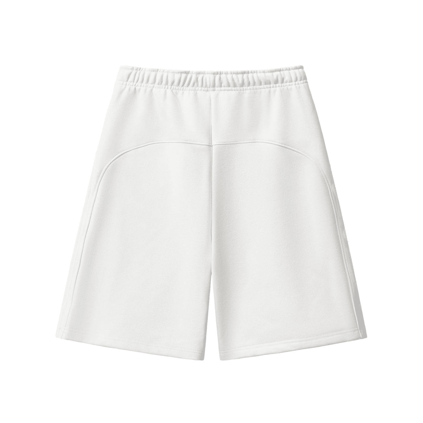 White shorts on a white background