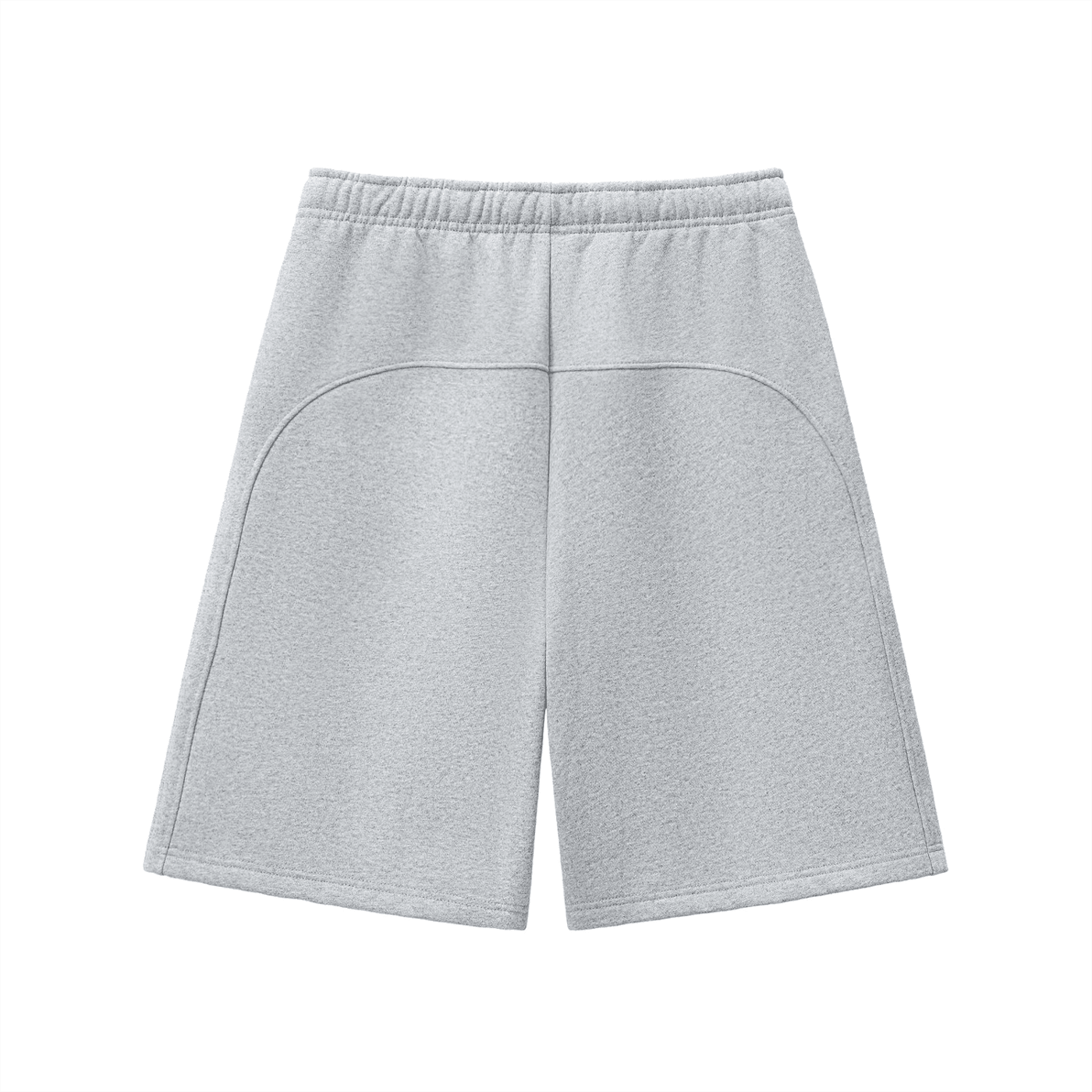 Gray shorts on a white background