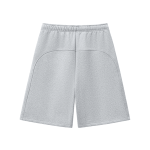 Gray shorts on a white background