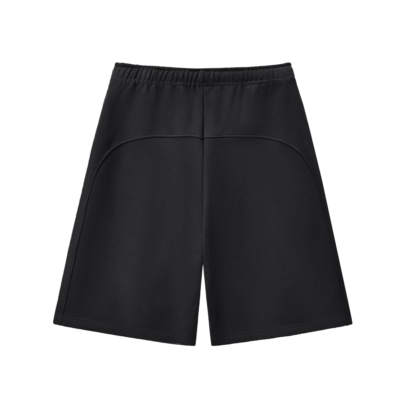 Black shorts on a white background