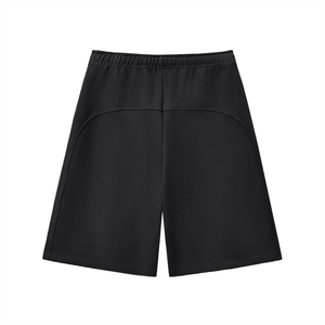 Black shorts on a white background