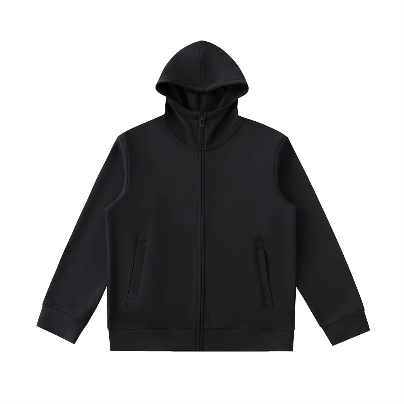 Black hoodie on a white background