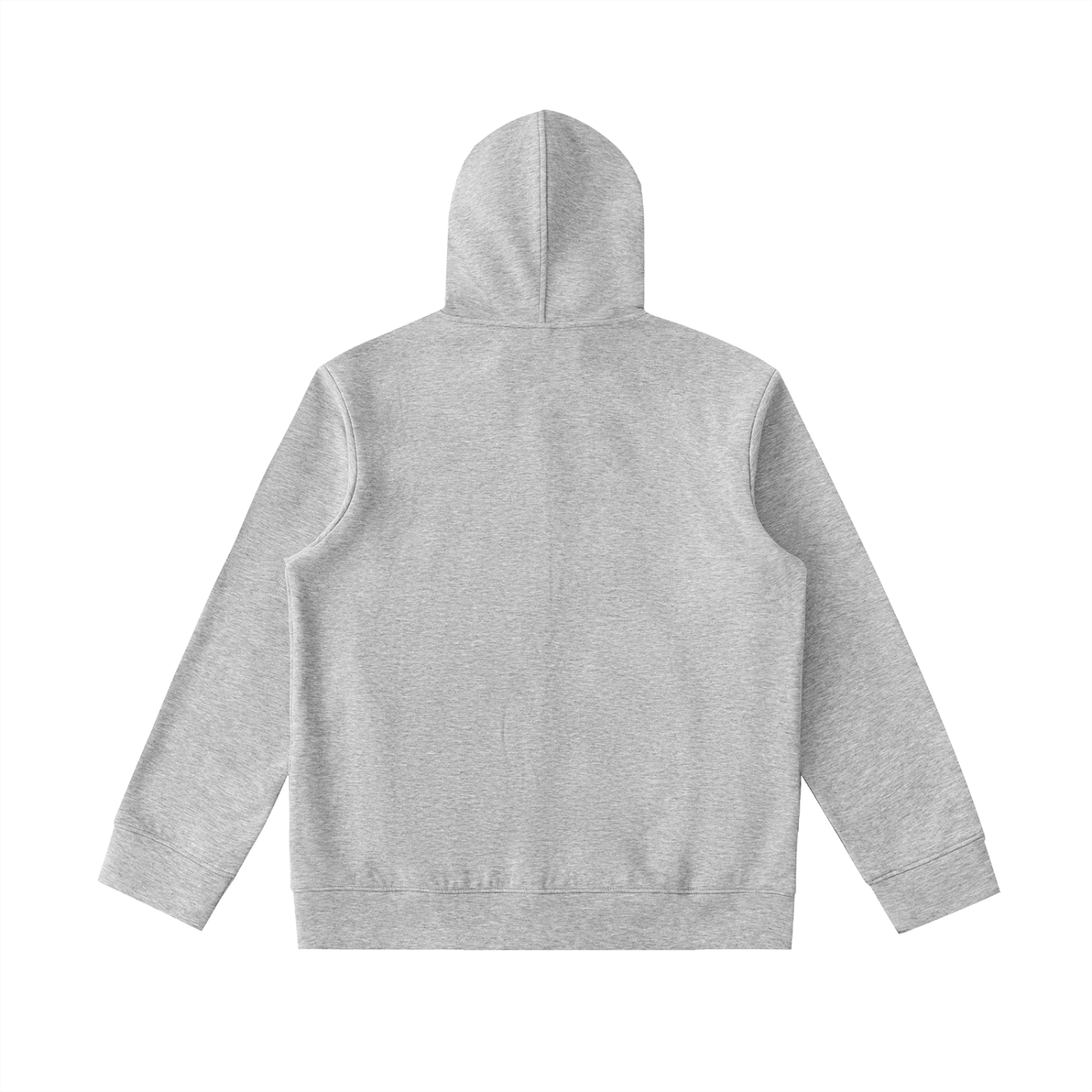 Gray hoodie on a white background