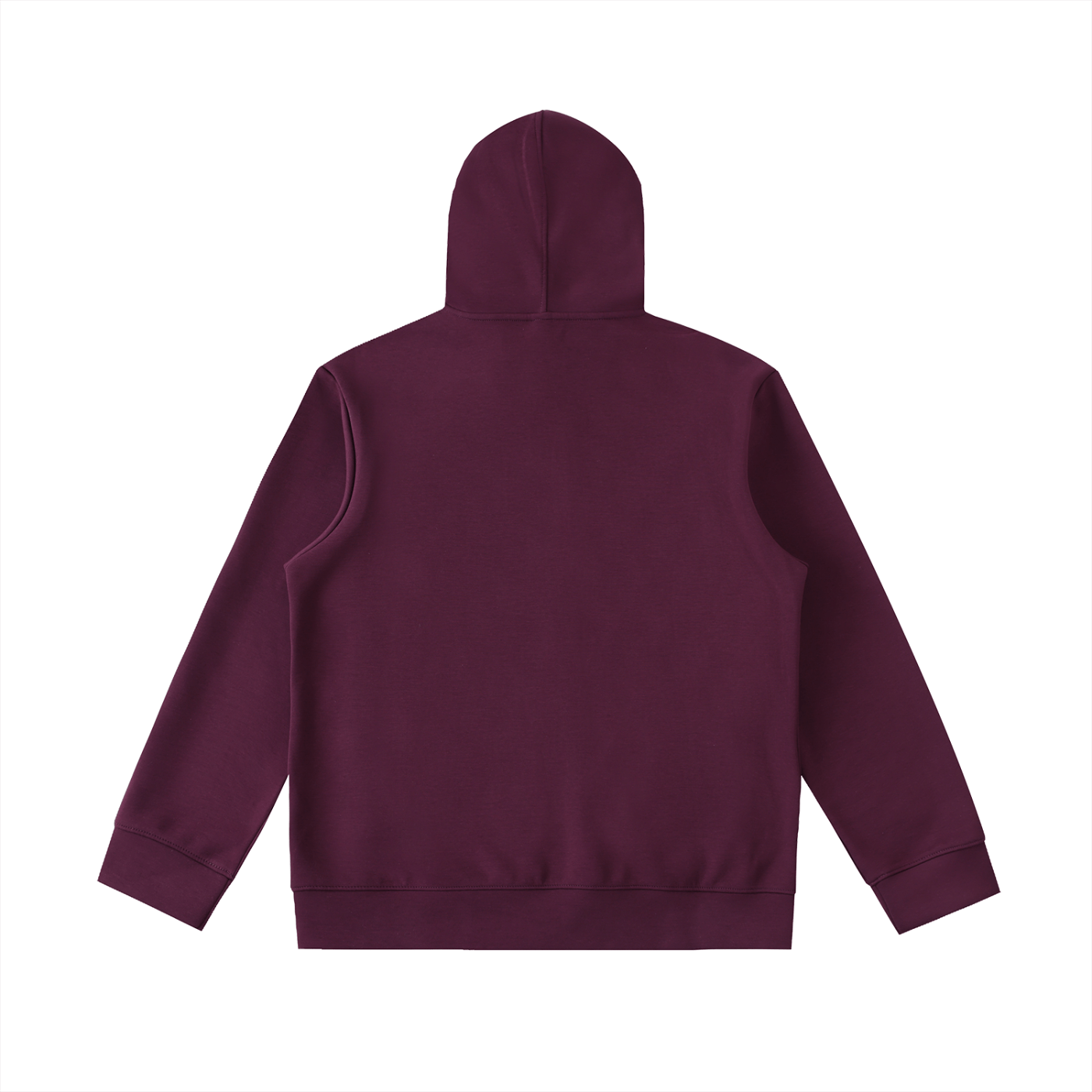 Maroon hoodie on a white background