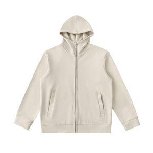 Beige hoodie on a white background