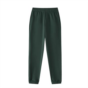 Dark green pants on a white background