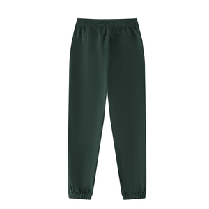 Dark green pants on a white background
