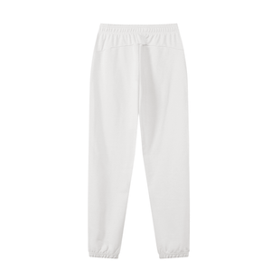 White sweatpants on a white background