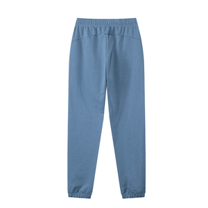 Blue sweatpants on a white background