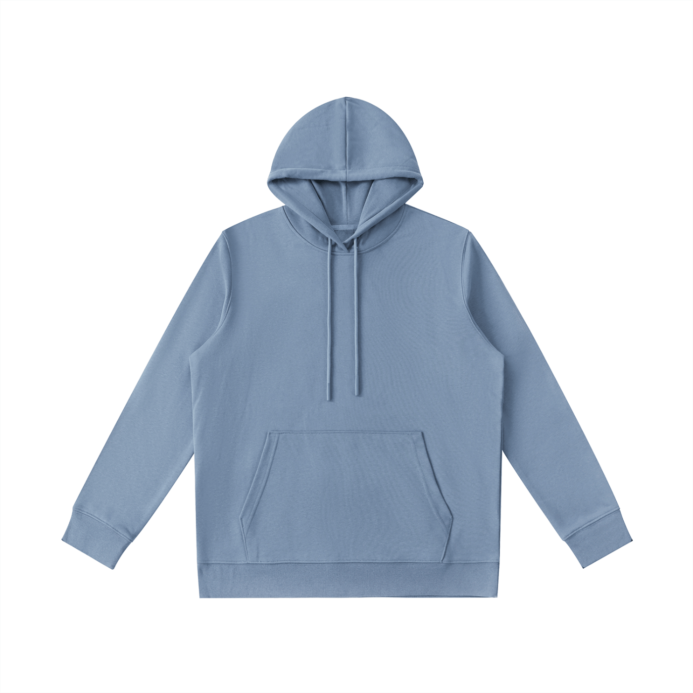 Blue hoodie on a white background