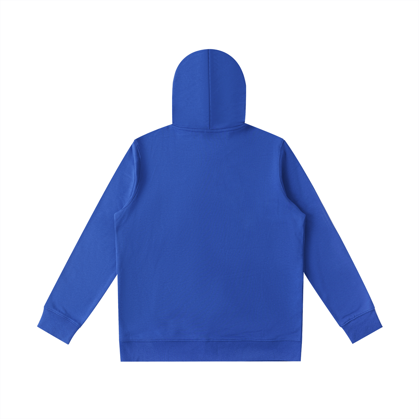Blue hoodie on a white background