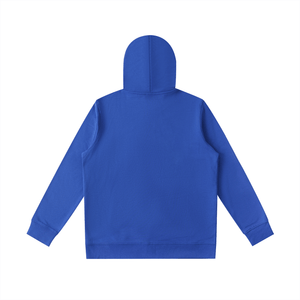 Blue hoodie on a white background