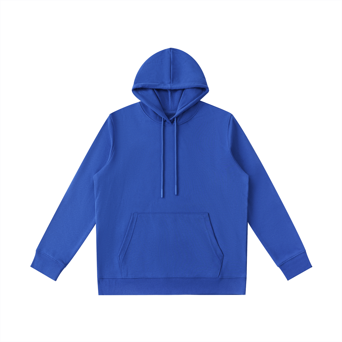 Blue hoodie on a white background