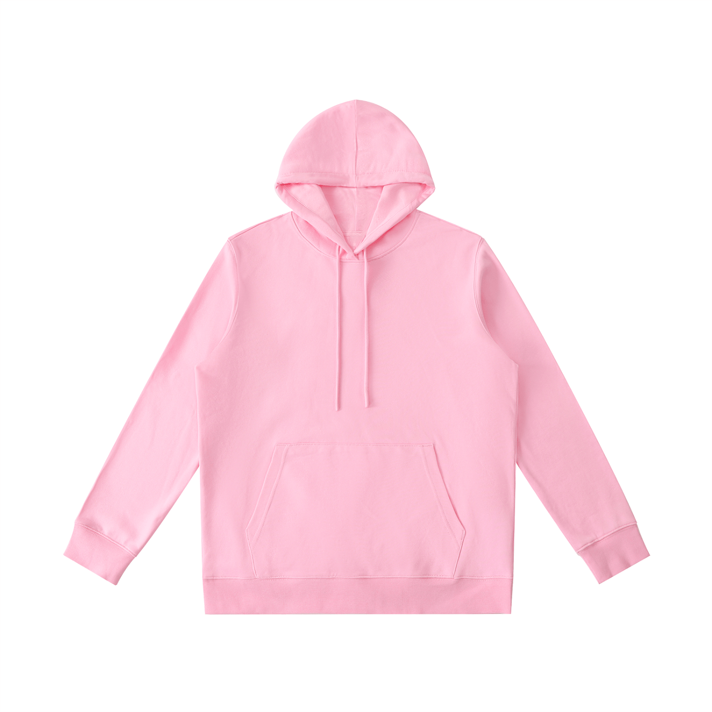 Pink hoodie on a white background