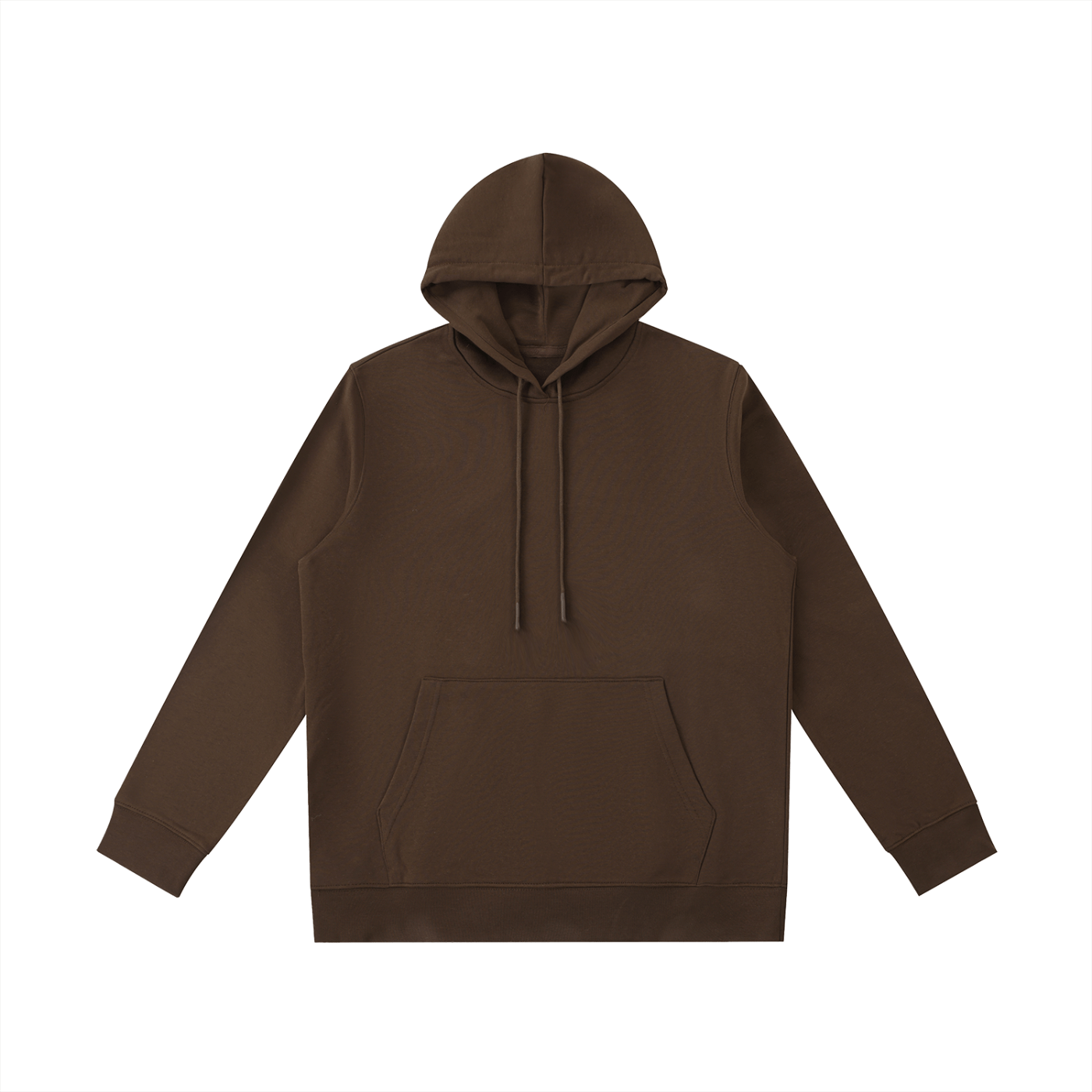 Brown hoodie on a white background