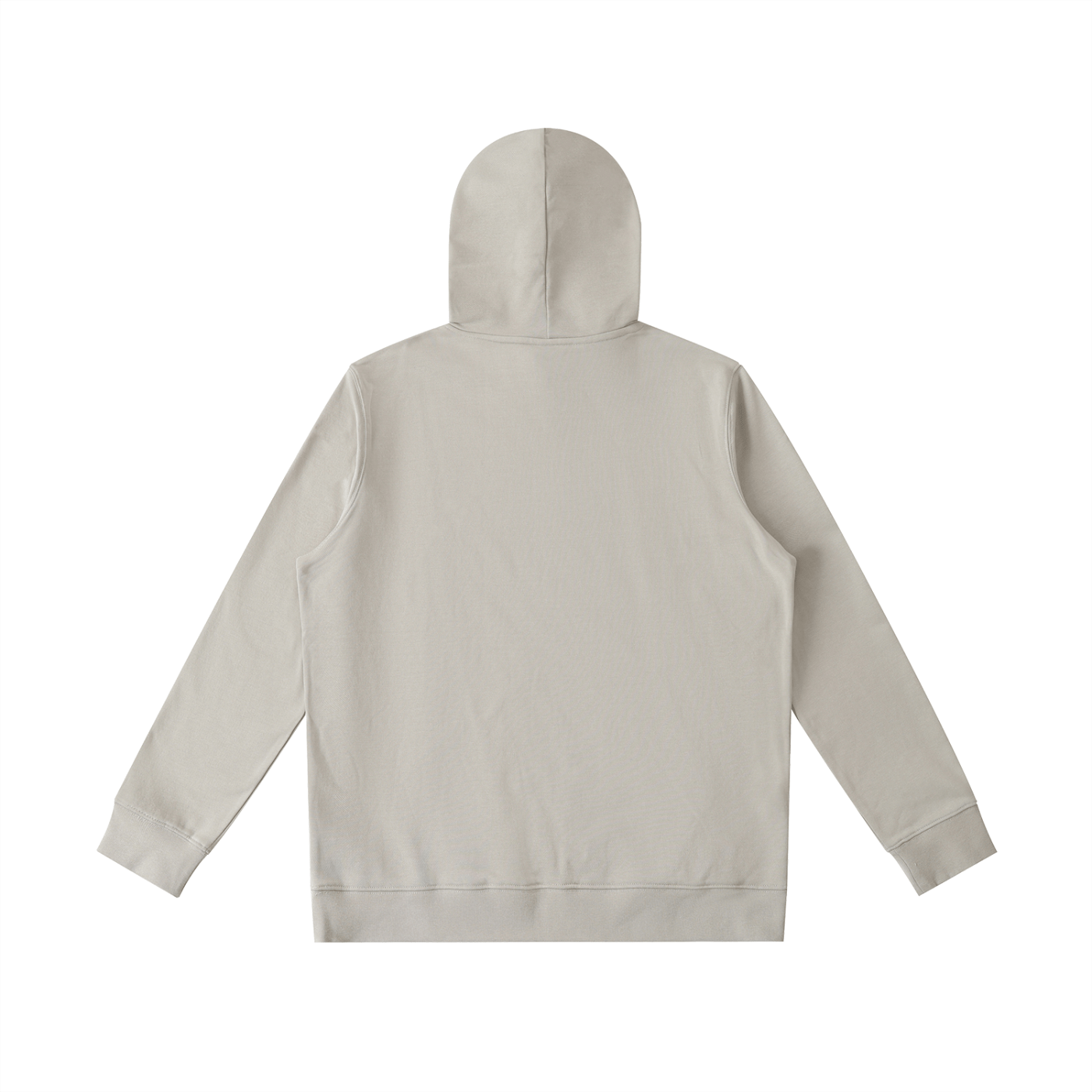 Beige hoodie on a white background