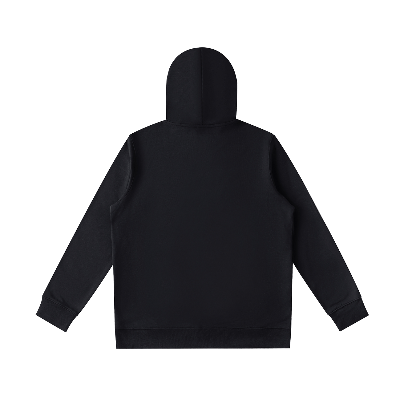 Black hoodie on a white background