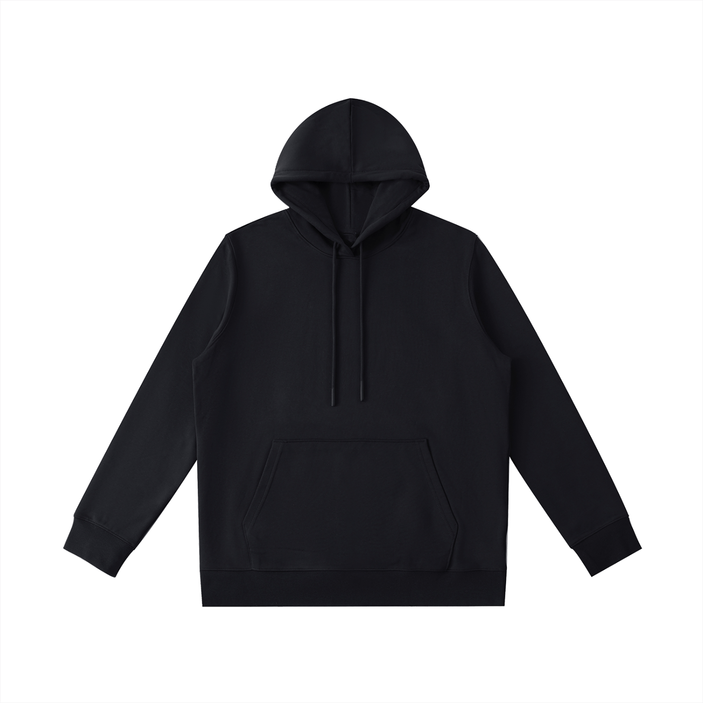 Black hoodie on a white background