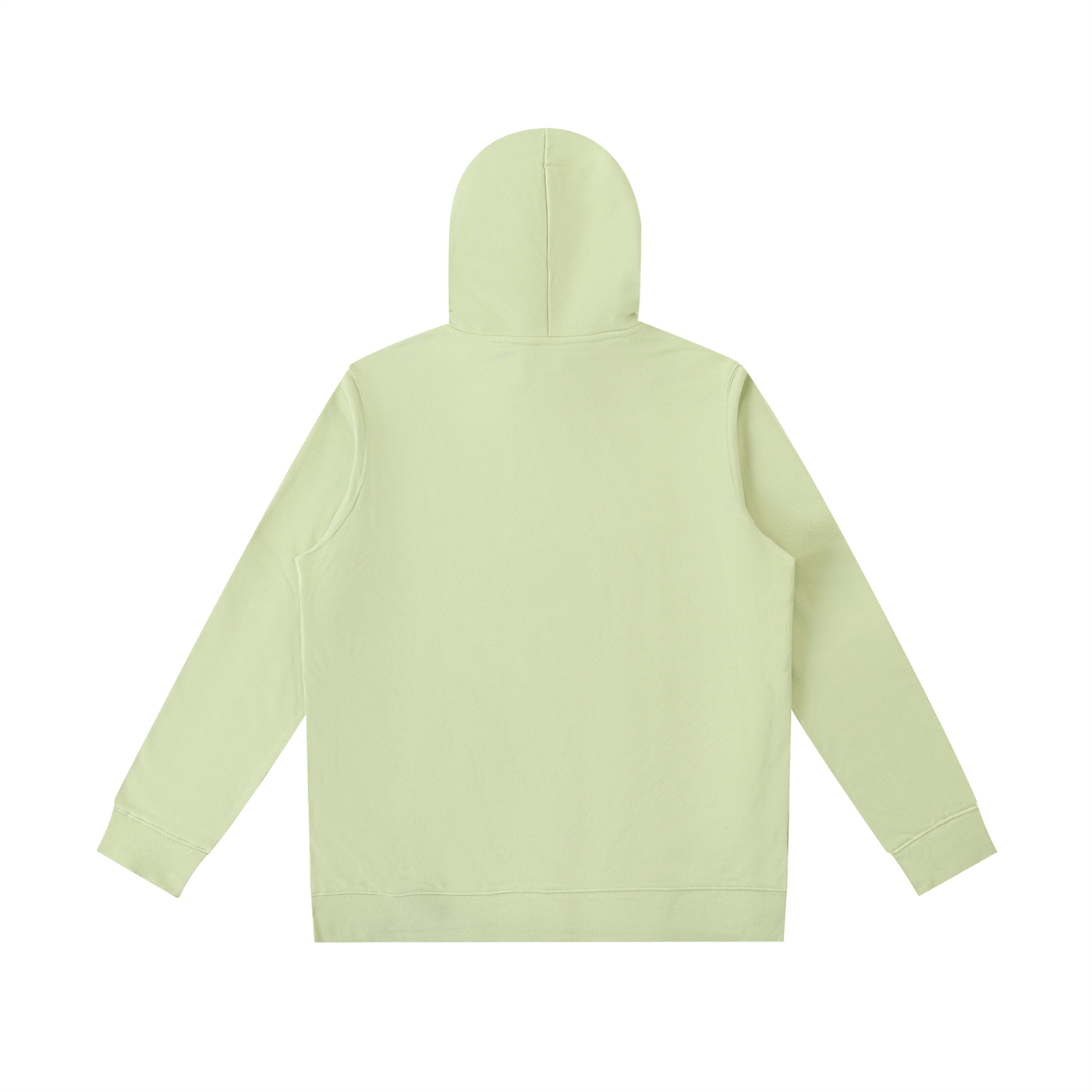 Light green hoodie on a white background