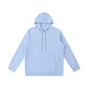 Light blue hoodie on a white background