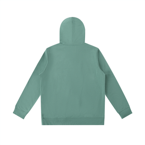Green hoodie on a white background