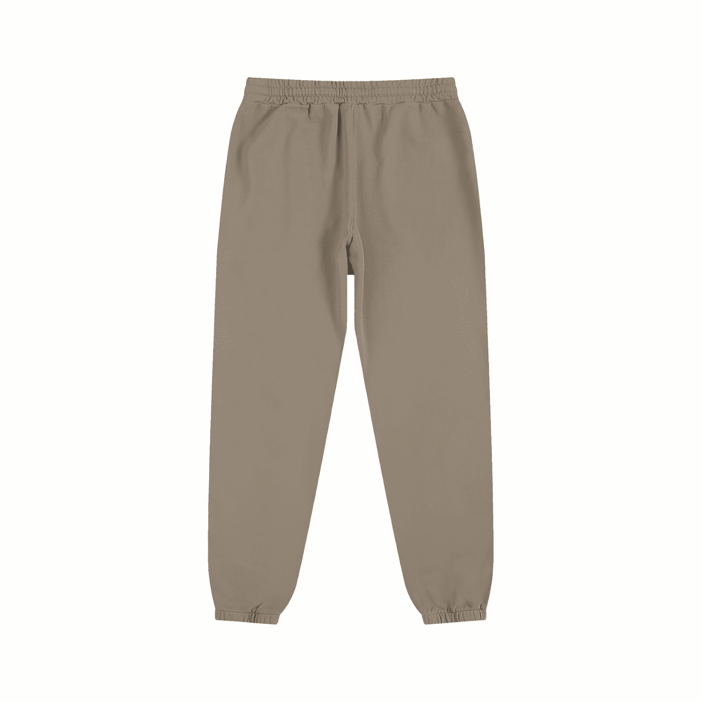 Beige sweatpants on a white background