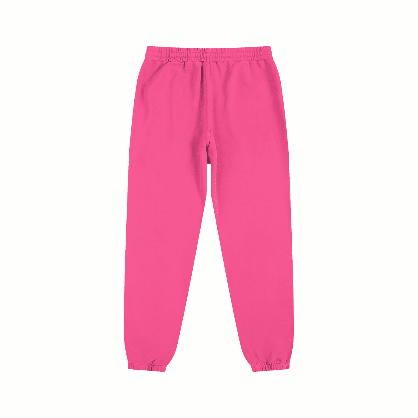 Pink sweatpants on a white background