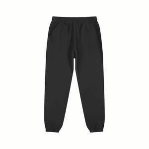 Black sweatpants on a white background