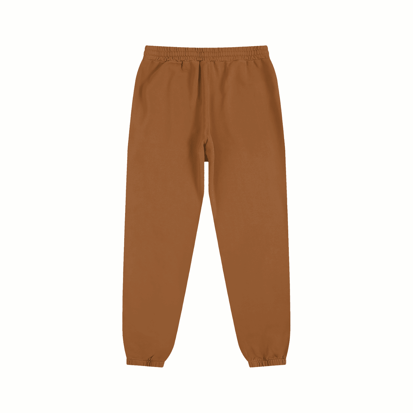 Brown sweatpants on a white background