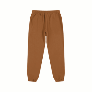 Brown sweatpants on a white background