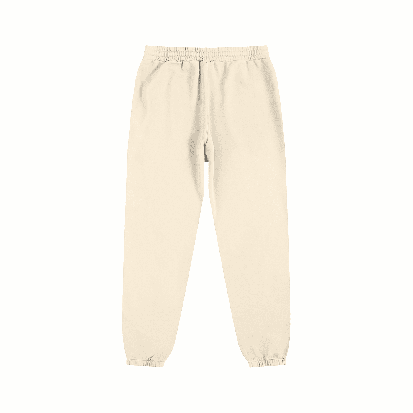Beige sweatpants on a white background