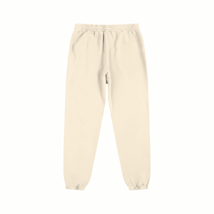 Beige sweatpants on a white background