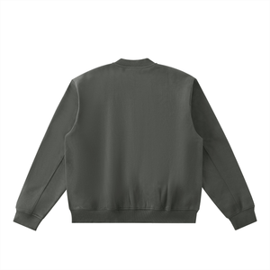 Dark gray sweatshirt on a white background