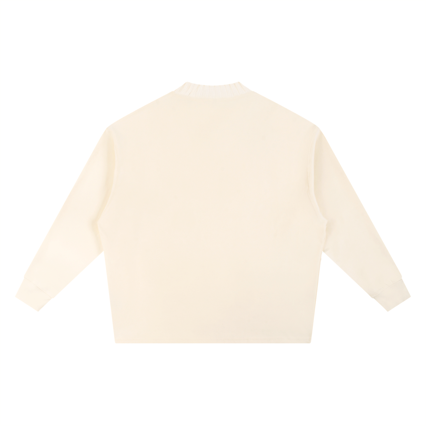 Beige sweater on a white background