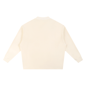 Beige sweater on a white background