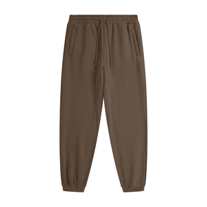 Brown sweatpants on a white background