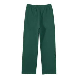 Green pants on a white background