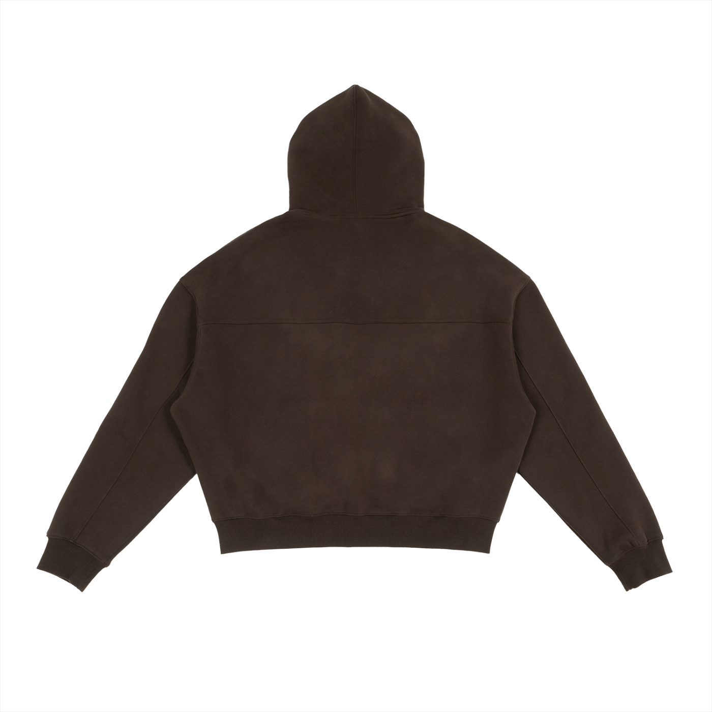 Fleece Zip-Up Boxy Hoodie