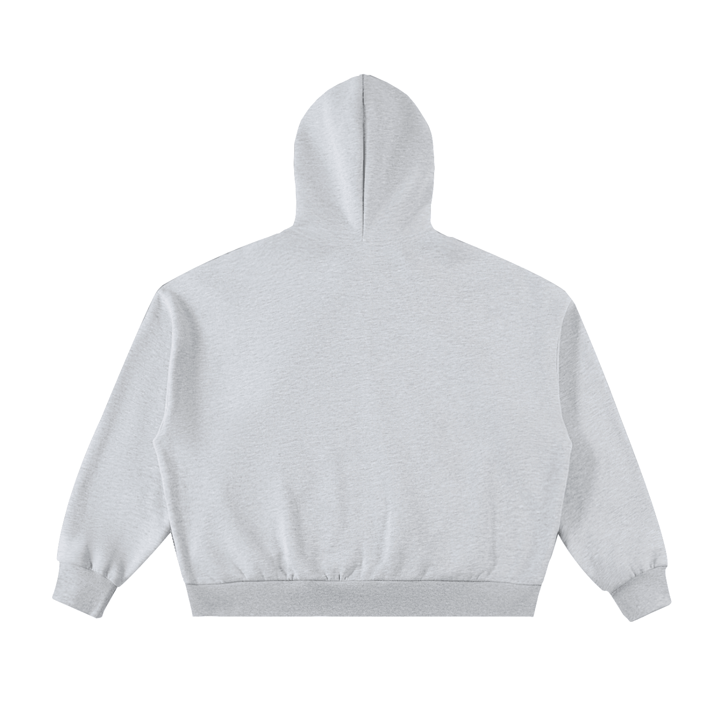 Gray hoodie on a white background