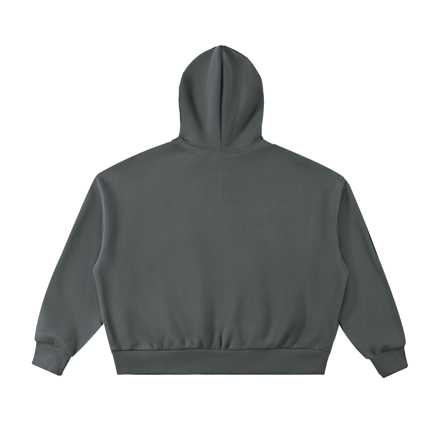 Gray hoodie on a white background