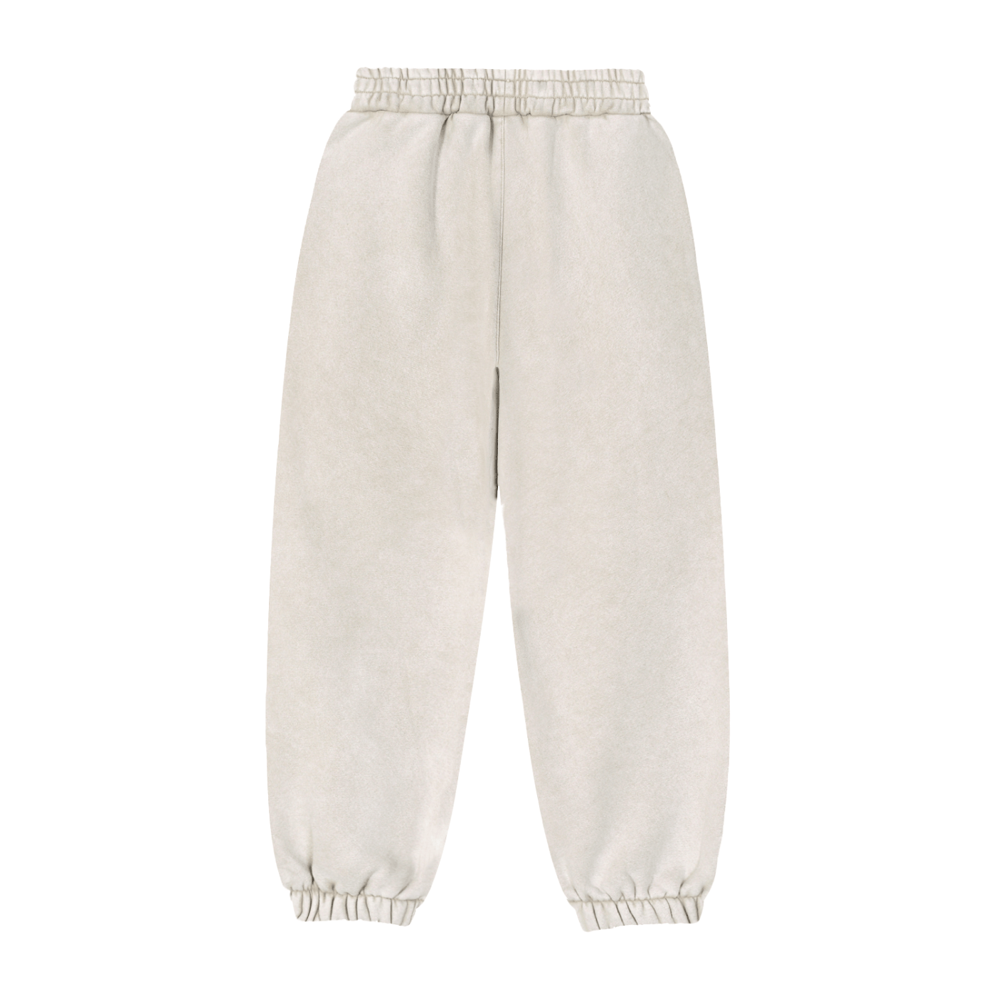 Beige sweatpants on a white background