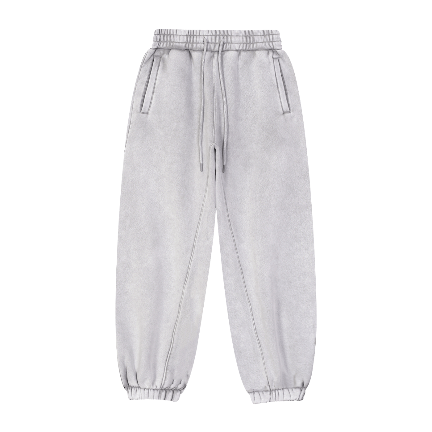 Gray sweatpants on a white background
